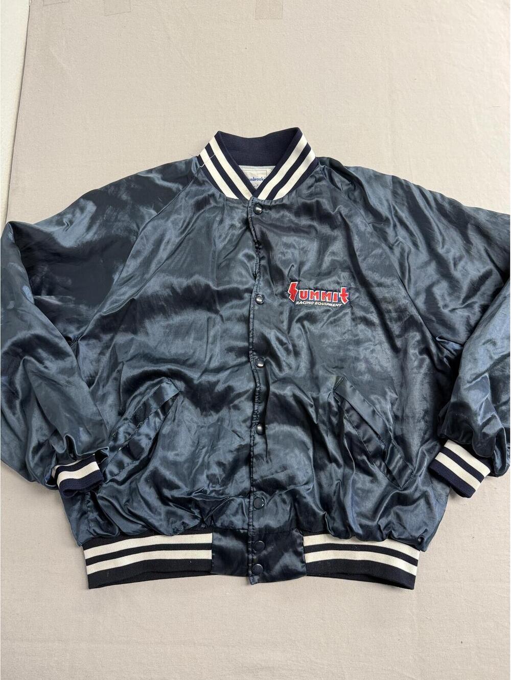 Vintage 80s Summit Racing Equipment Bomber Jacket XL